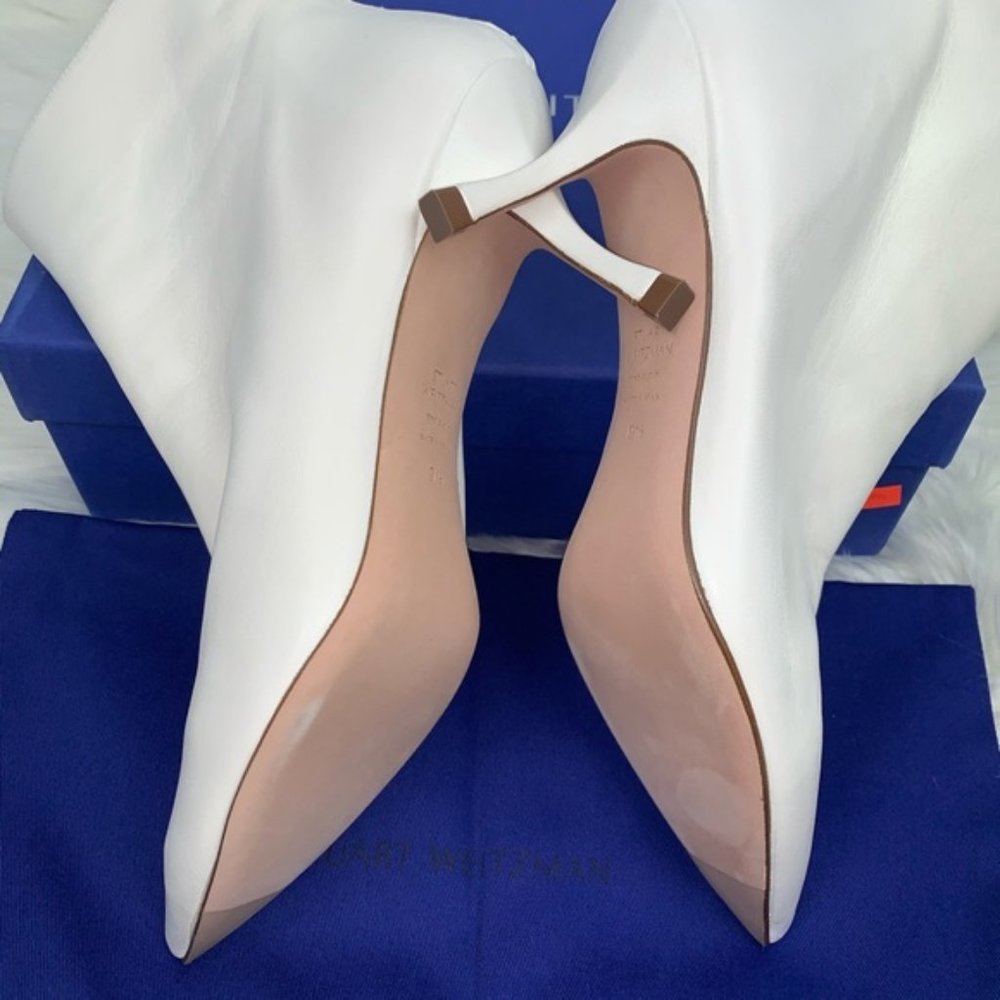 Stuart weitzman juniper women booties white 7 - Picture 5 of 10